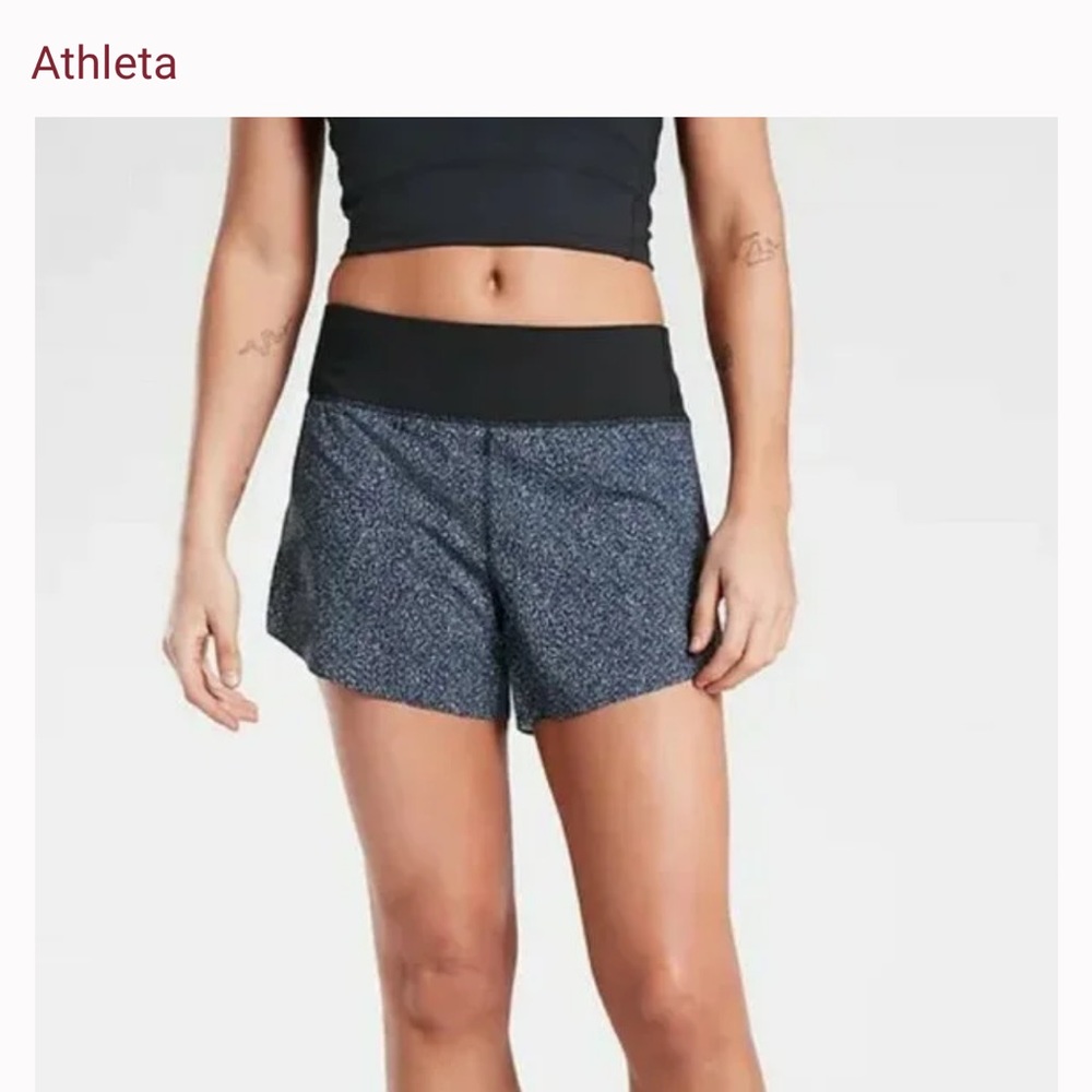 Athleta Printed Run With It Shorts 3"